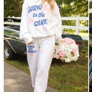 White Bridal Sweatsuit Set